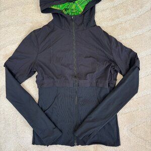 Lululemon Green Plaid Lined Jacket